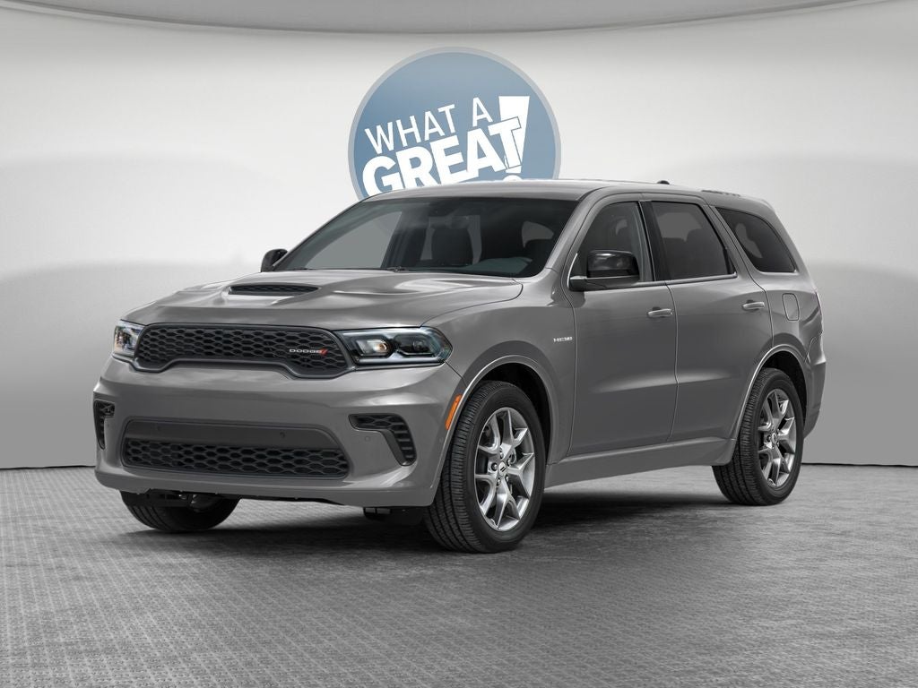 2026 Dodge Durango DURANGO GT PLUS AWD HEMI V8 in Destroyer Gray Clear-Coat Exterior Paint — front three-quarter view