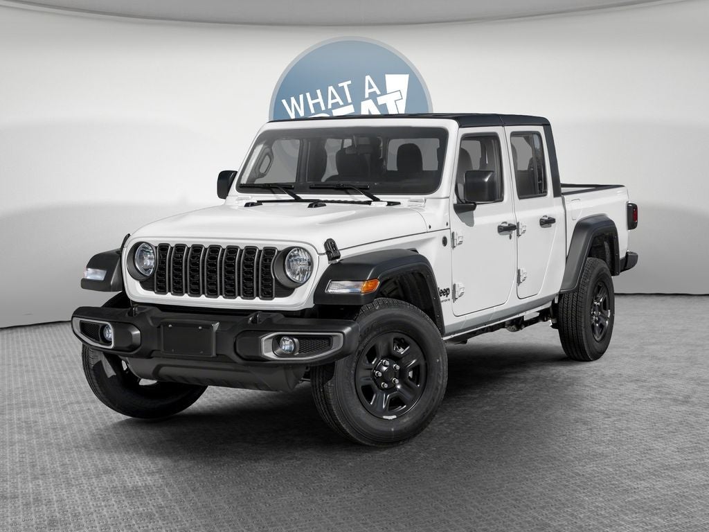 2026 Jeep Gladiator GLADIATOR 85TH ANNIVERSARY EDITION 4X4 in Bright White Clear-Coat Exterior Paint — front three-quarter view
