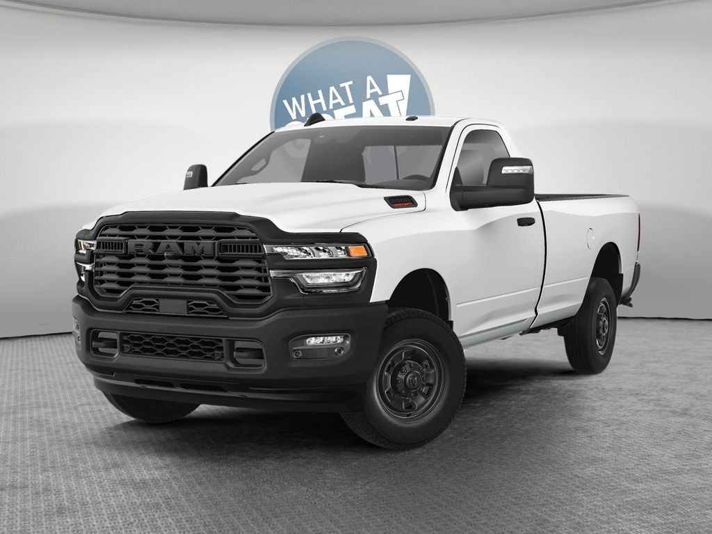 2026 RAM 2500 RAM 2500 TRADESMAN REGULAR CAB 4X4 8' BOX in Bright White Clear-Coat Exterior Paint — front three-quarter view